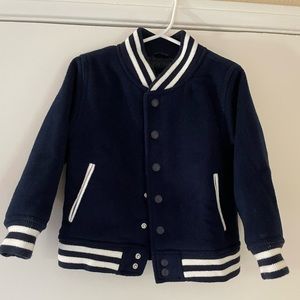 Gap 3T Navy Varsity Jacket
